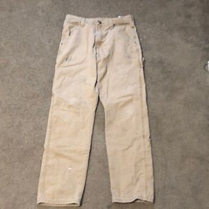 Wrangler carpenter tan pants